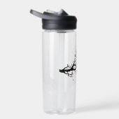 Liebe Vögel auf Zweig - Romantische Kunst des Rote Trinkflasche (Rechts)