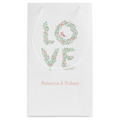 Liebe-Vögel botanisch Kleine Geschenktüte (Rückseite)