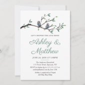 Liebe-Vogel-Brautparty-Einladung Einladung (Vorderseite)