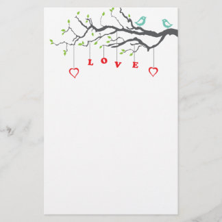 Liebe-Vögel Briefpapier