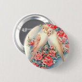 Liebe-Vögel Button (Vorne & Hinten)