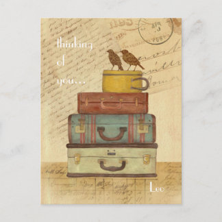 Liebe Vögel Denken Sie an Sie Postkarte