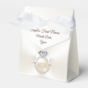 Liebe-Vogel-Diamant-60. Jahrestags-Gastgeschenke Geschenkschachtel