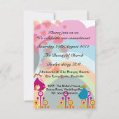 Liebe-Vögel, die Einladung Wedding sind (Rückseite)