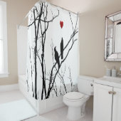 Liebe-Vogel-Duschvorhang Duschvorhang (Beispiel)