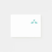 Liebe Vögel Gesang vom Herzen Post-it Klebezettel (Vorderseite)