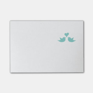 Liebe Vögel Gesang vom Herzen Post-it Klebezettel