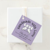 Liebe Vögel Handmade mit Liebe Danke Geschenkanhänger (Beispiel)