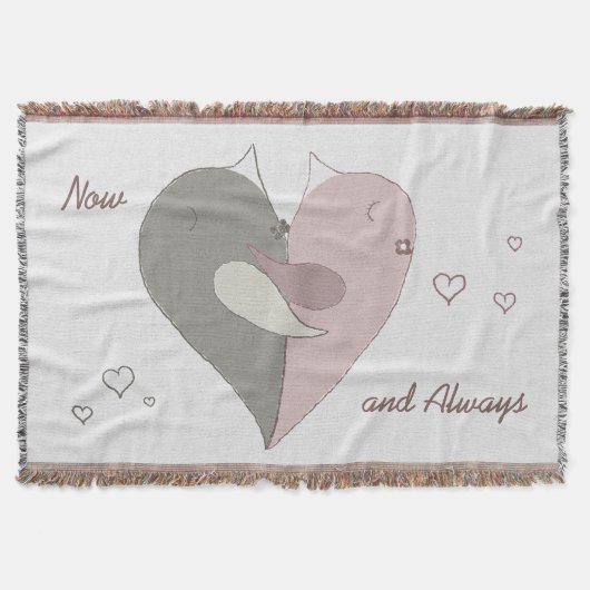 Liebe Vögel Herz Decke (Vorderseite)