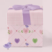 Liebe Vögel Herz Geschenkpapier Set