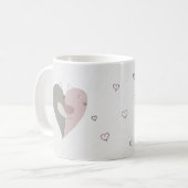 Liebe Vögel Herz Kaffeetasse (Vorderseite Links)