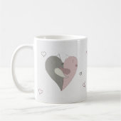 Liebe Vögel Herz Kaffeetasse (Links)