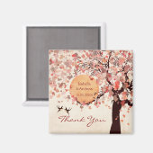 Liebe Vögel - Hochzeit im Herbst Danke für Ihre Un Magnet (Vorderseite/Rückseite)