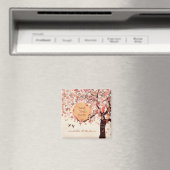 Liebe Vögel - Hochzeit im Herbst Speichern Sie das Magnet (In Situ (Geschirrspüler))