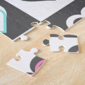Liebe Vogel Jigsaw Puzzle mit Herz (Seite)