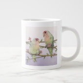 Liebe-Vögel Jumbo-Tasse (Rechts)