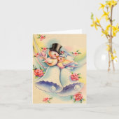 Liebe-Vögel Karte (Gelbe Blume)