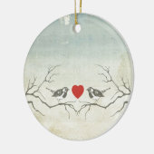 Liebe-Vögel Keramikornament (Links)