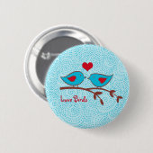 Liebe-Vogel-Knopf Button (Vorne & Hinten)