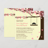 Liebe-Vogel-laden fallende Einladung (Vorne/Hinten)