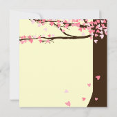 Liebe-Vogel-laden fallende Einladung (Rückseite)