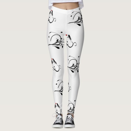 **LIEBE VÖGEL** LEGGINGS (Vorderseite)
