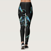 Liebe-Vogel-Leggings im Schwarzen Leggings (Rückseite)