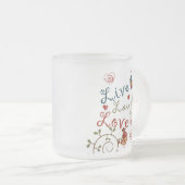 Liebe-Vögel Mattglastasse (VorderseiteRechts)