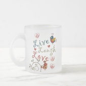 Liebe-Vögel Mattglastasse (Links)