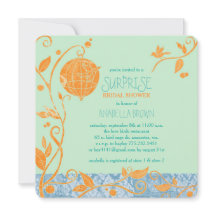 Liebe Vögel Minze Grün Überraschung Brautparty