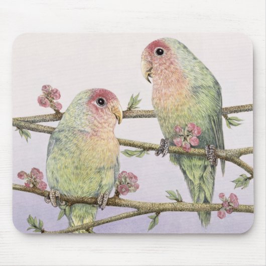 Liebe-Vögel Mousepad (Vorne)