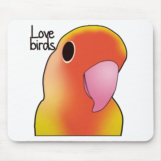 Liebe-Vögel Mousepad (Vorne)