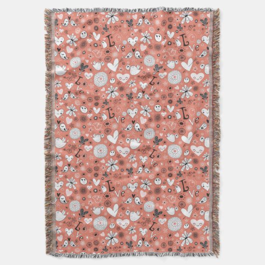 Liebe-Vogel-Muster Decke (Vorderseite Vertikal)
