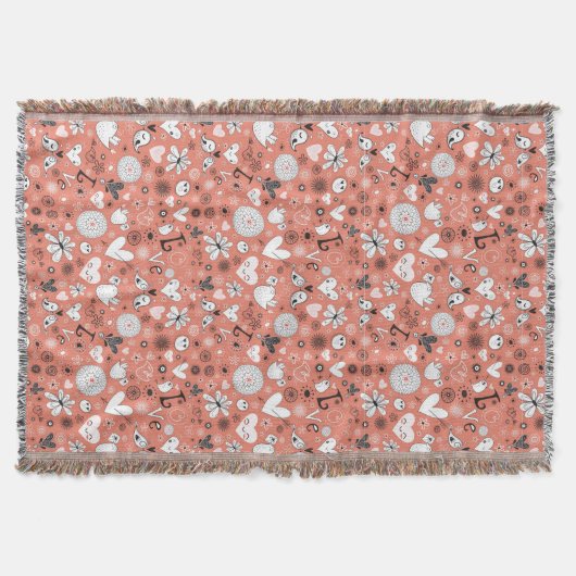 Liebe-Vogel-Muster Decke (Vorderseite)