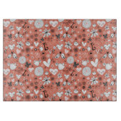 Liebe-Vogel-Muster Schneidebrett (Vorderseite)