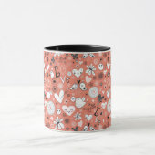 Liebe-Vogel-Muster Tasse (Zentrum)