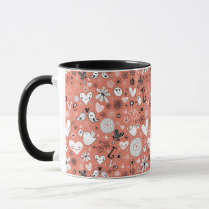 Liebe-Vogel-Muster Tasse