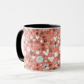 Liebe-Vogel-Muster Tasse (Vorderseite Links)