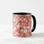 Liebe-Vogel-Muster Tasse (VorderseiteRechts)