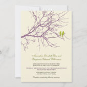 Liebe-Vogel-Niederlassungs-Hochzeits-Einladung Einladung (Vorderseite)