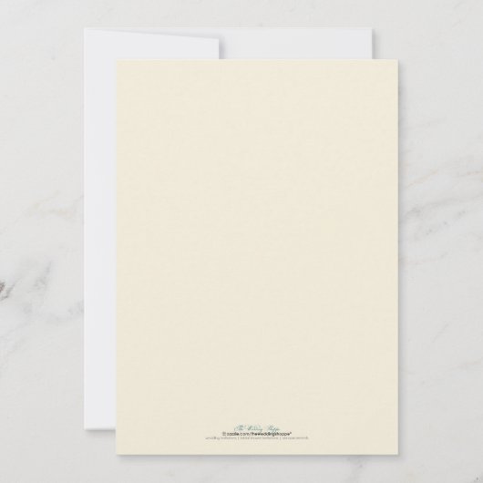 Liebe-Vogel-Niederlassungs-Hochzeits-Einladung Einladung (Rückseite)