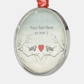 Liebe-Vögel Ornament Aus Metall (Links)