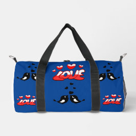 Liebe Vögel-Personalisierte Namen Duffle Bag