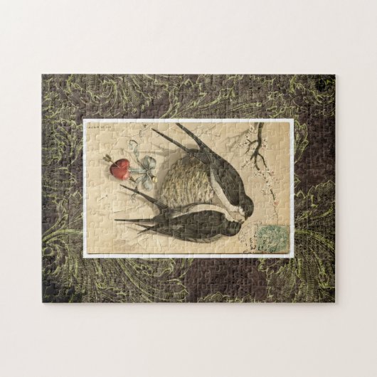 Liebe-Vögel Puzzle (Horizontal)