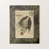 Liebe-Vögel Puzzle (Vertikal)