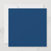 Liebe-Vogel-Saphir-blaue Einladung (Rückseite)