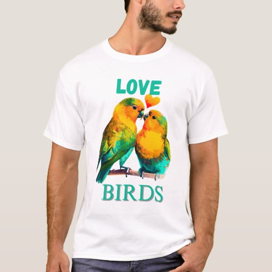 LIEBE VÖGEL T-Shirt (Vorderseite)