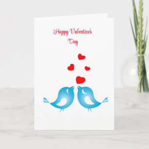 Liebe Vögel Teen Erste Liebe Valentinstag Karte