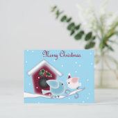 Liebe Vögel Unser erstes Weihnachten gemeinsam (Stehend Vorderseite)