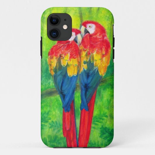 Liebe-VögelMacaw plappert iPhone 5 Fall nach Case-Mate iPhone Hülle (Rückseite)